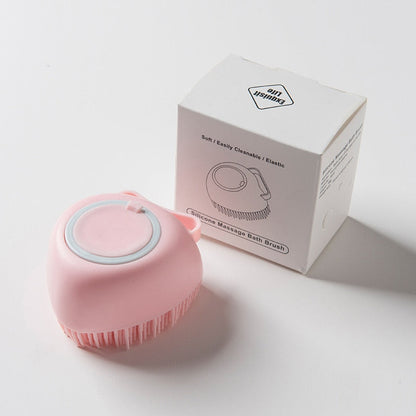 Cepillo de baño de silicona suave y seguro para perros y gatos