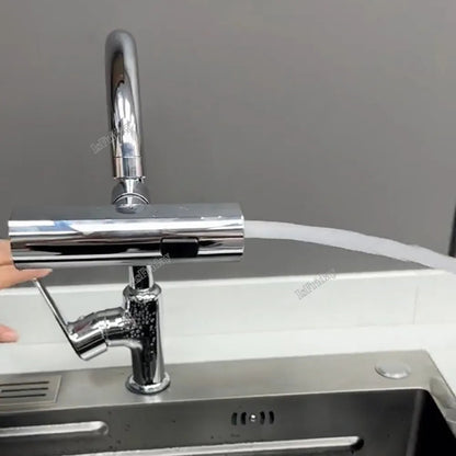 Grifo de cocina con salida de cascada a prueba de salpicaduras