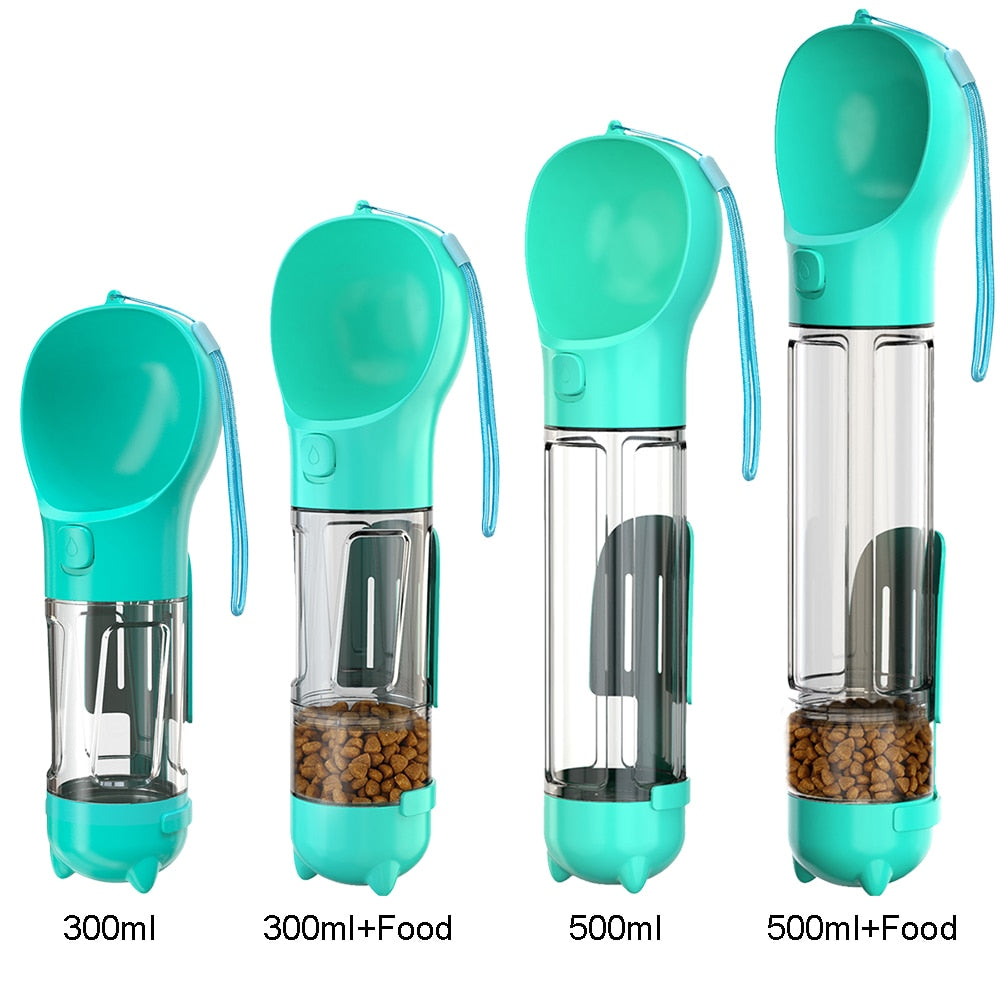 Botella de agua para perros y gatos 3 en 1