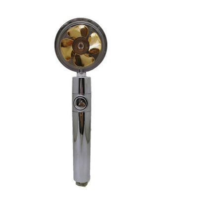 Cabezal de ducha de hélice con ventilador incorporado
