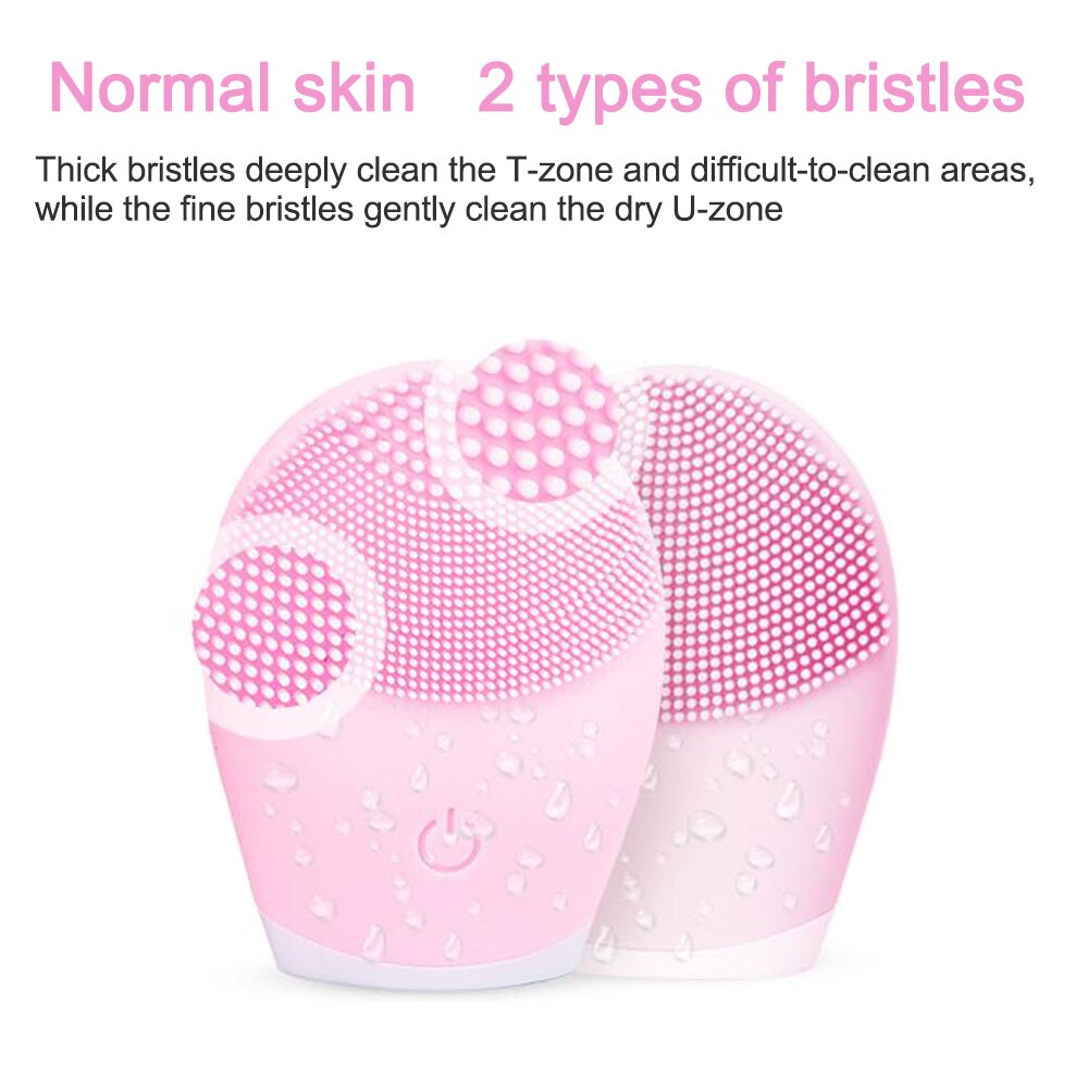 Cepillo eléctrico de silicona para limpieza Facial