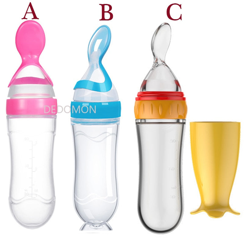 Botella de alimentación exprimidora para bebé