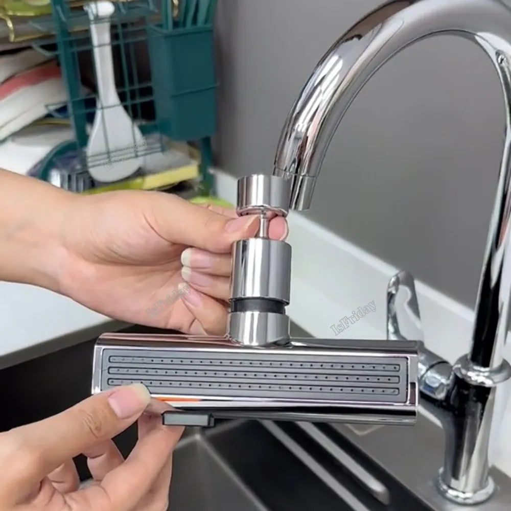Grifo de cocina con salida de cascada a prueba de salpicaduras