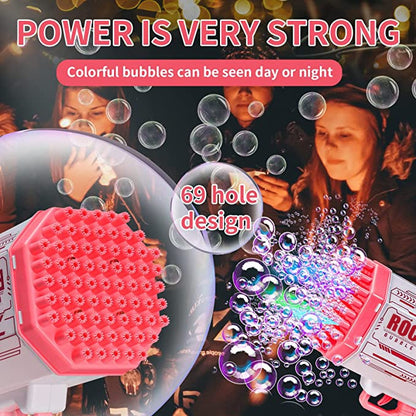 Pistola de burbujas Rocket para niños