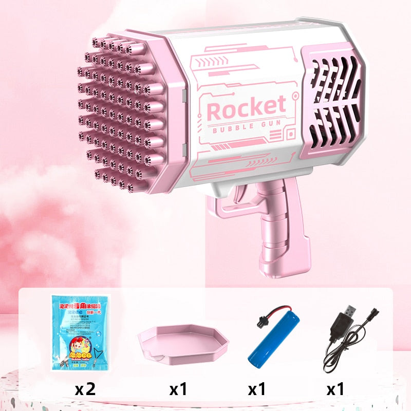Pistola de burbujas Rocket para niños