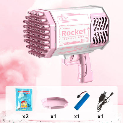 Pistola de burbujas Rocket para niños