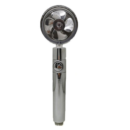 Cabezal de ducha de hélice con ventilador incorporado
