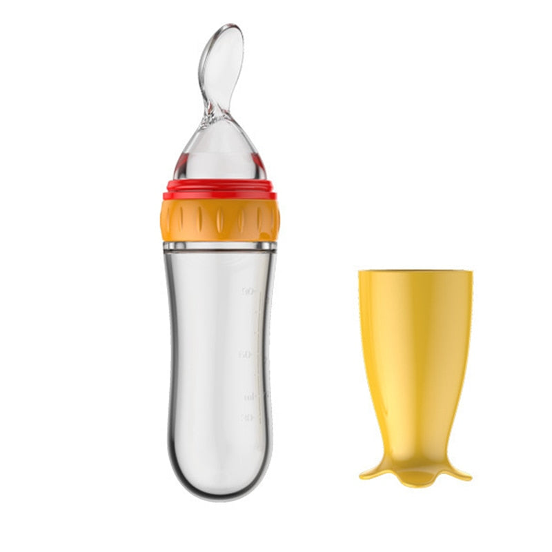 Botella de alimentación exprimidora para bebé