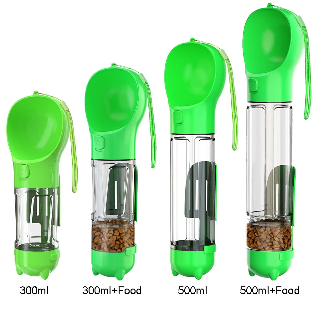 Botella de agua para perros y gatos 3 en 1
