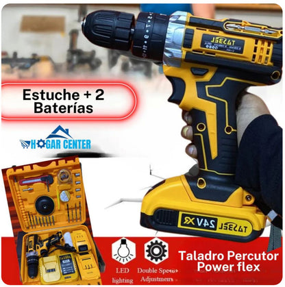Taladro con Pulidora + Set Herramientas Tasbel