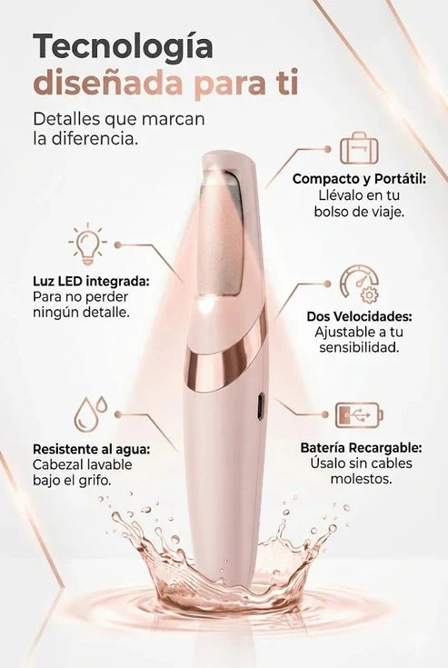 REMOVEDOR ELECTRICO DE CALLOS PARA PIES RECARGABLE