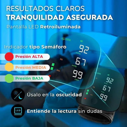 Tensiómetro Digital de Muñeca con Voz en Español