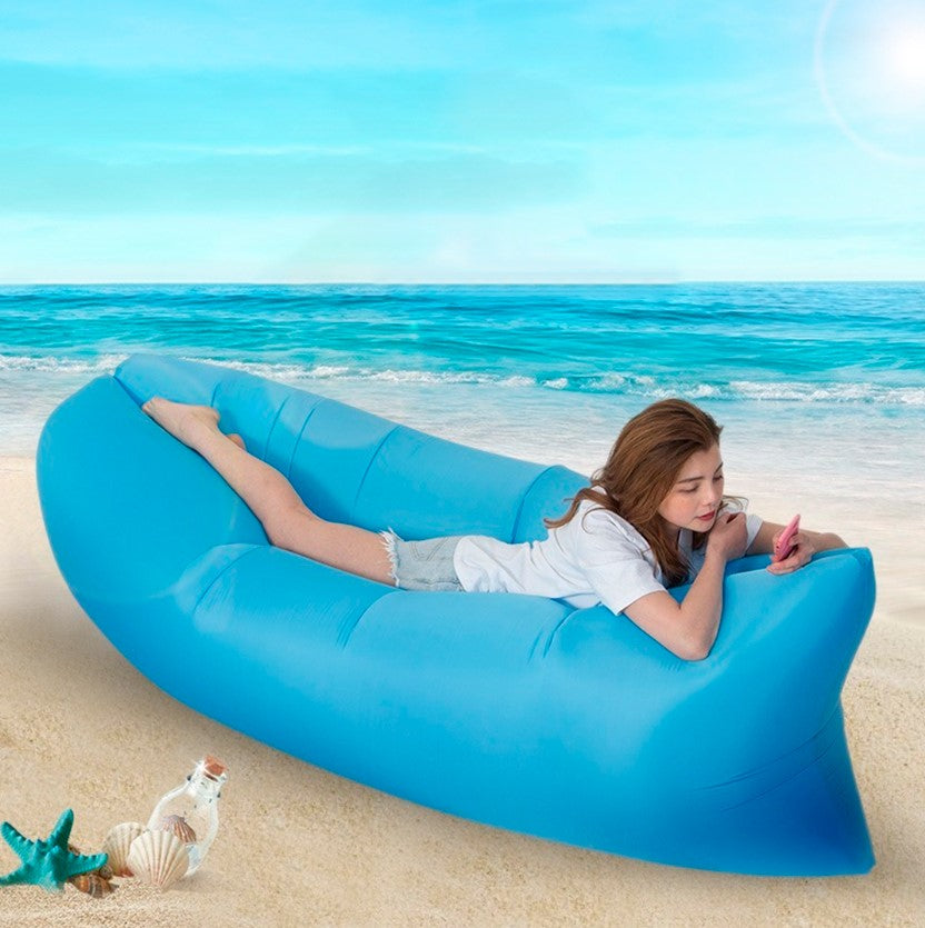 SOFÁ INFLABLE LARGO DE CAMPING