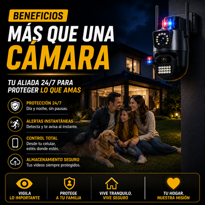 Cámara de Seguridad 360° GESKS que protege tu hogar desde tu celular+ ENVÍO GRATIS 🚚
