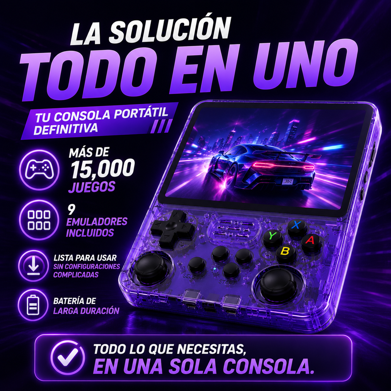 Consola R36S +15.000 Juegos Retro+ ENVÍO GRATIS 🚚