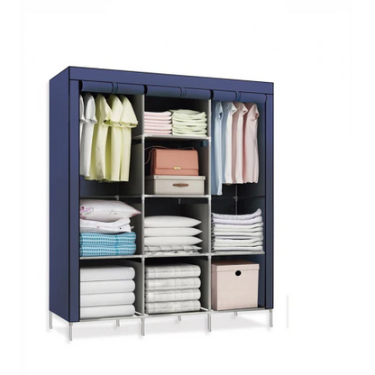 Closet Ropero de Tela Armable Decoteam con 8 Estantes.