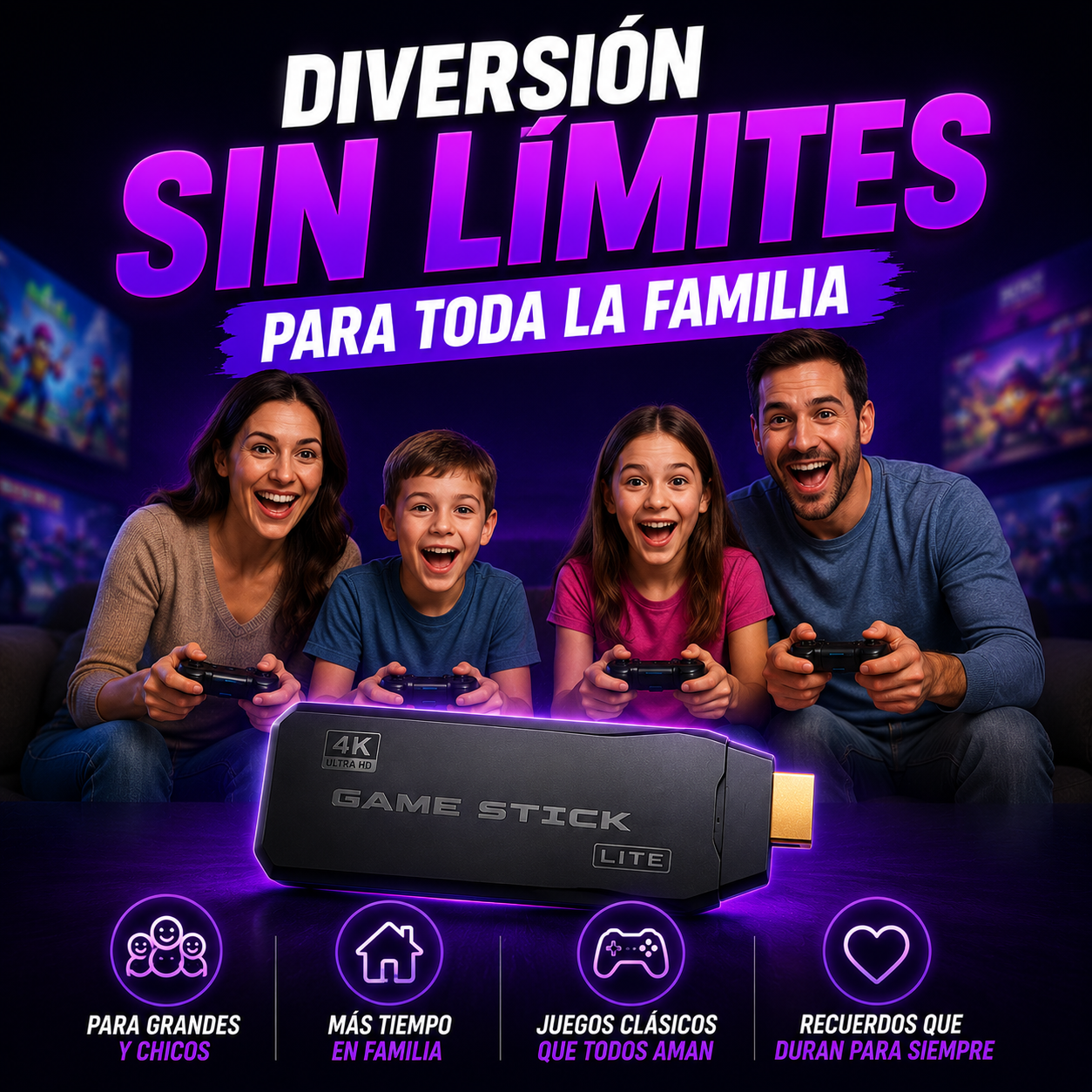 Game Stick- 20.000 Juegos Consolas Retro+ ENVÍO GRATIS 🚚