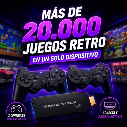 Game Stick- 20.000 Juegos Consolas Retro+ ENVÍO GRATIS 🚚