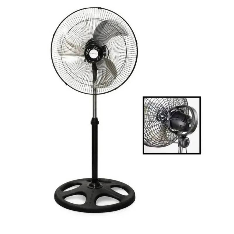 Ventilador De Pie 3 Aspas Ventilador Industrial Giro De 360°