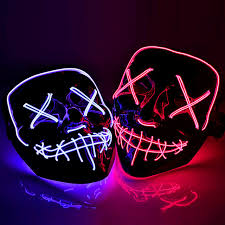 Mascara Luz Led La Purga Halloween