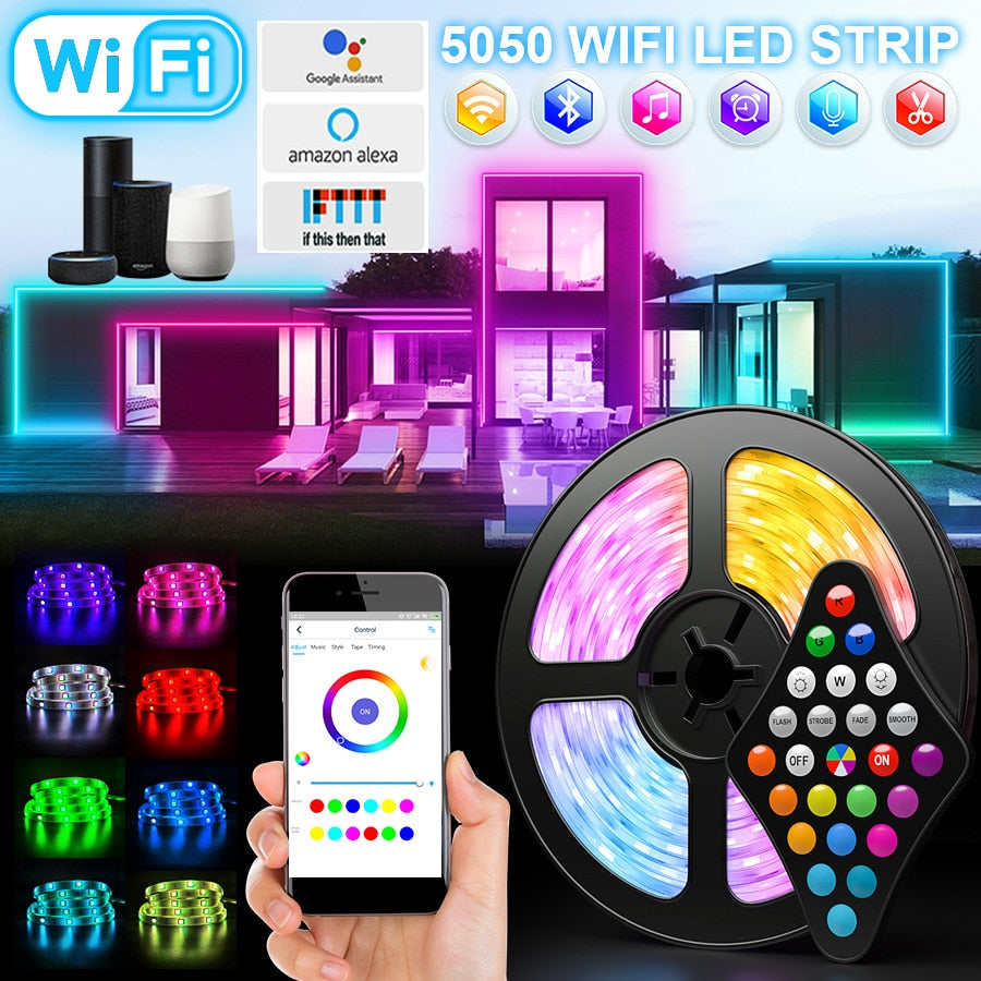 Cinta  LED RGB de 5Mts Bluetooth con Control
