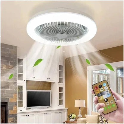 Ventilador De Techo Con Control Remoto Y Lámpara Led De 30 w.