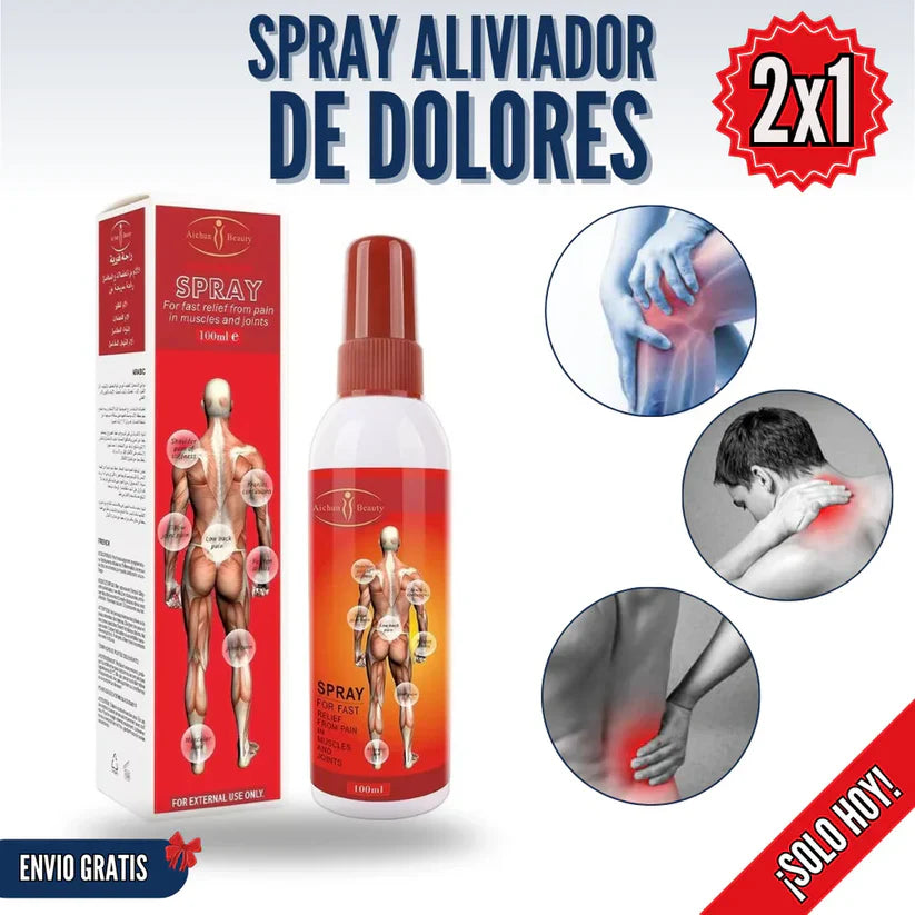 Spray Analgésico Profesional 2x1 – Alivio Muscular y Articular