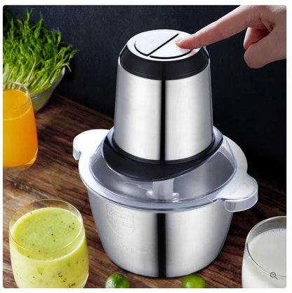 Procesador Eléctrico 2L para Picar Carne, Ajo, Cebolla y Verduras
